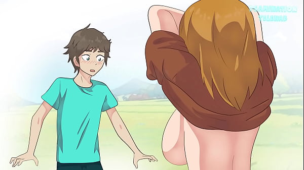 Peasant Shows Boobs To Steve ! Hentai, Cartoon, Parody !